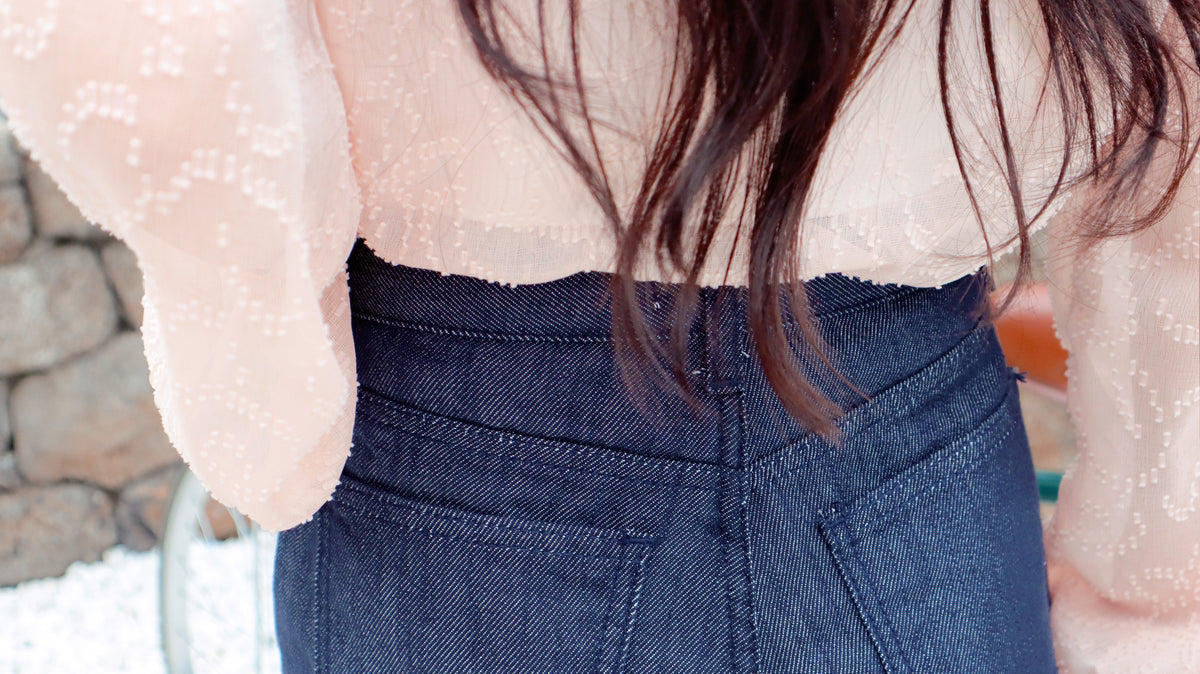 So Classy Navy Denim Shorts