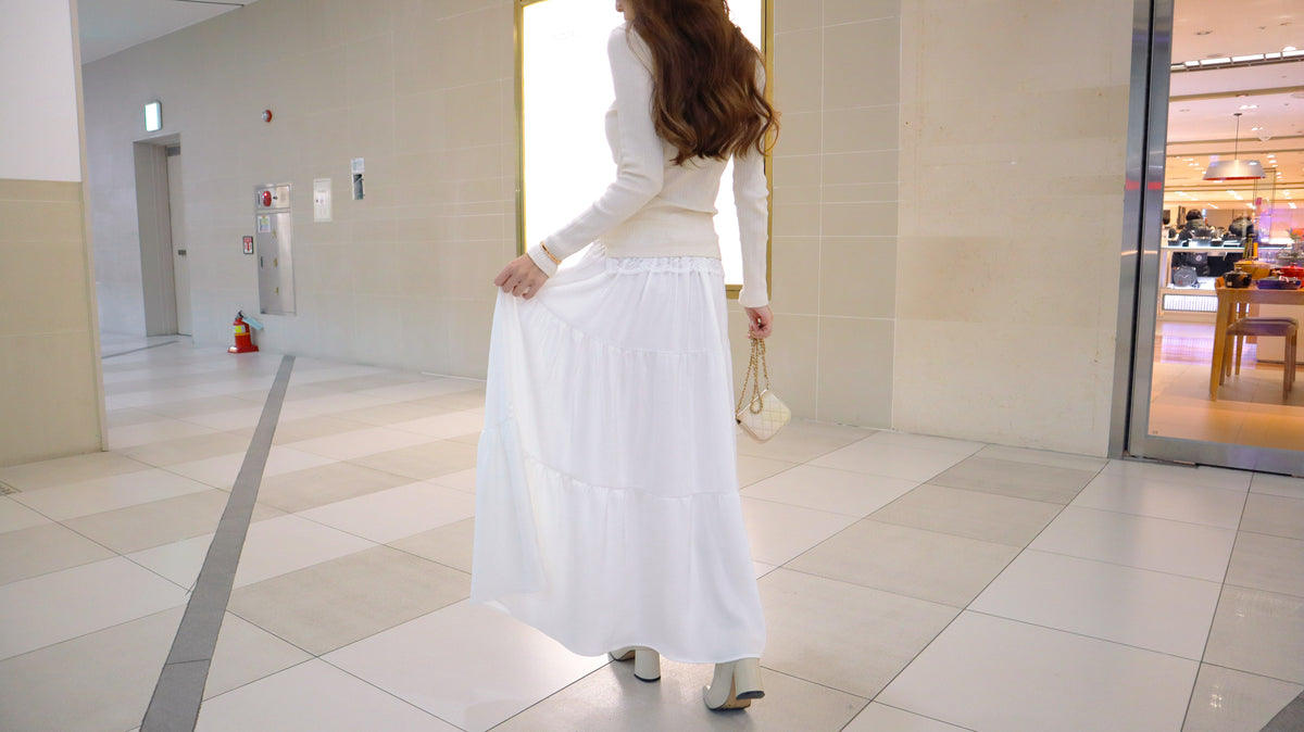 The White Forest Long Skirt