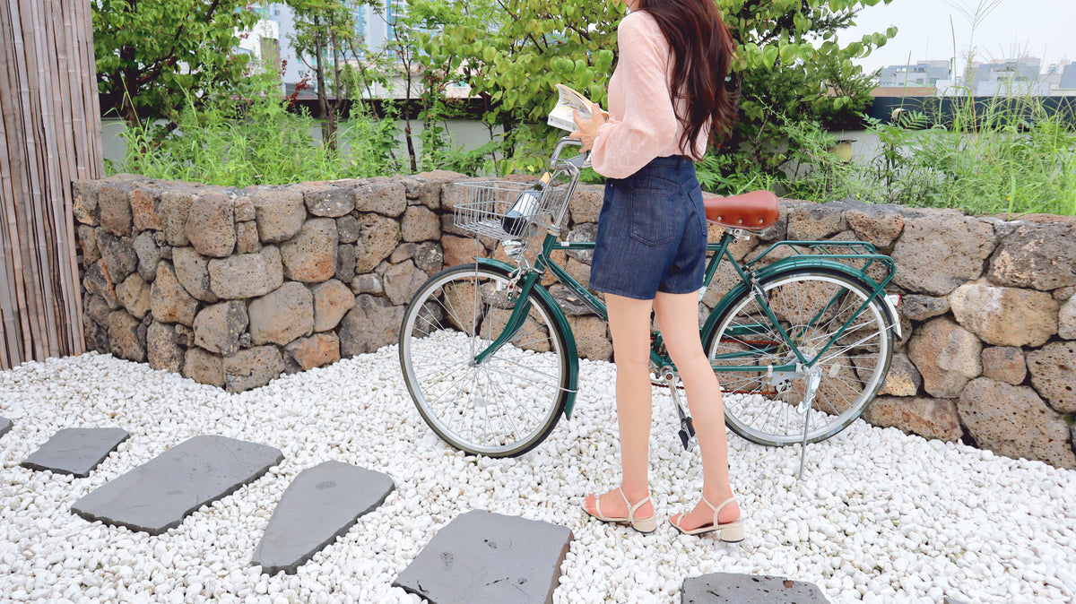 So Classy Navy Denim Shorts