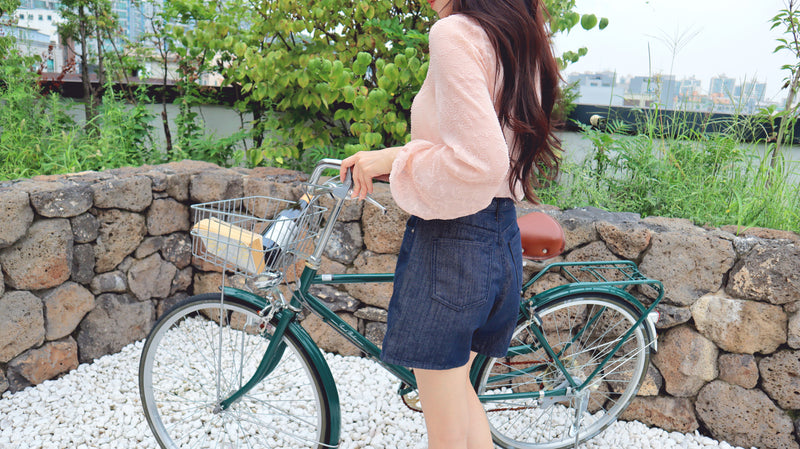 So Classy Navy Denim Shorts