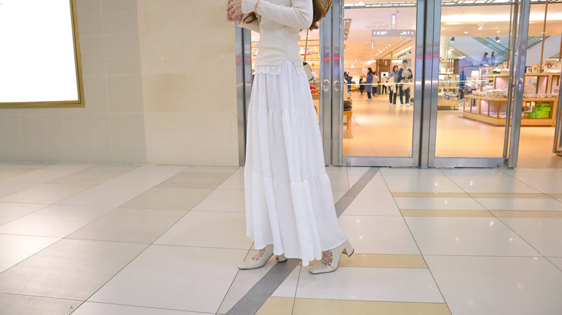 The White Forest Long Skirt