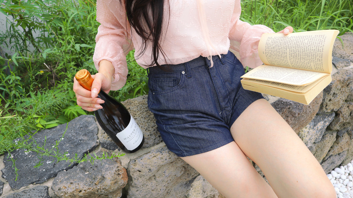 So Classy Navy Denim Shorts