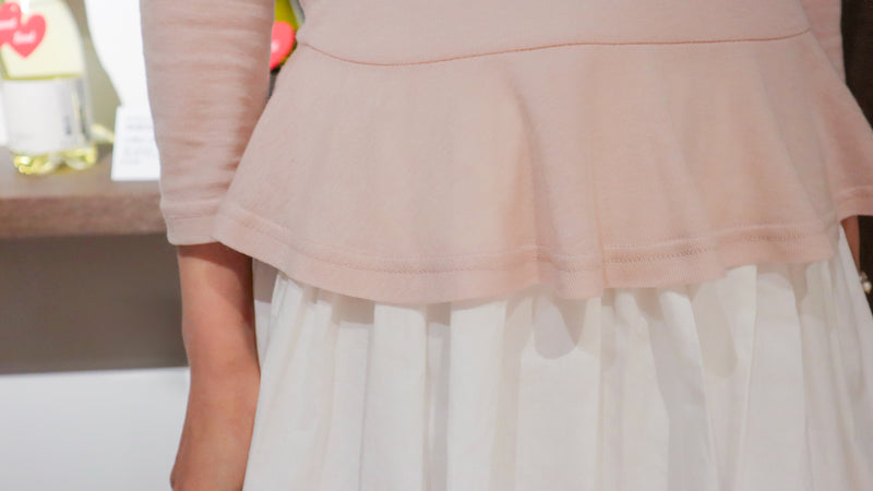 Flary White Cotton Skirt
