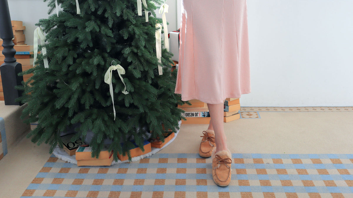 Teddy Bear Suede Mules