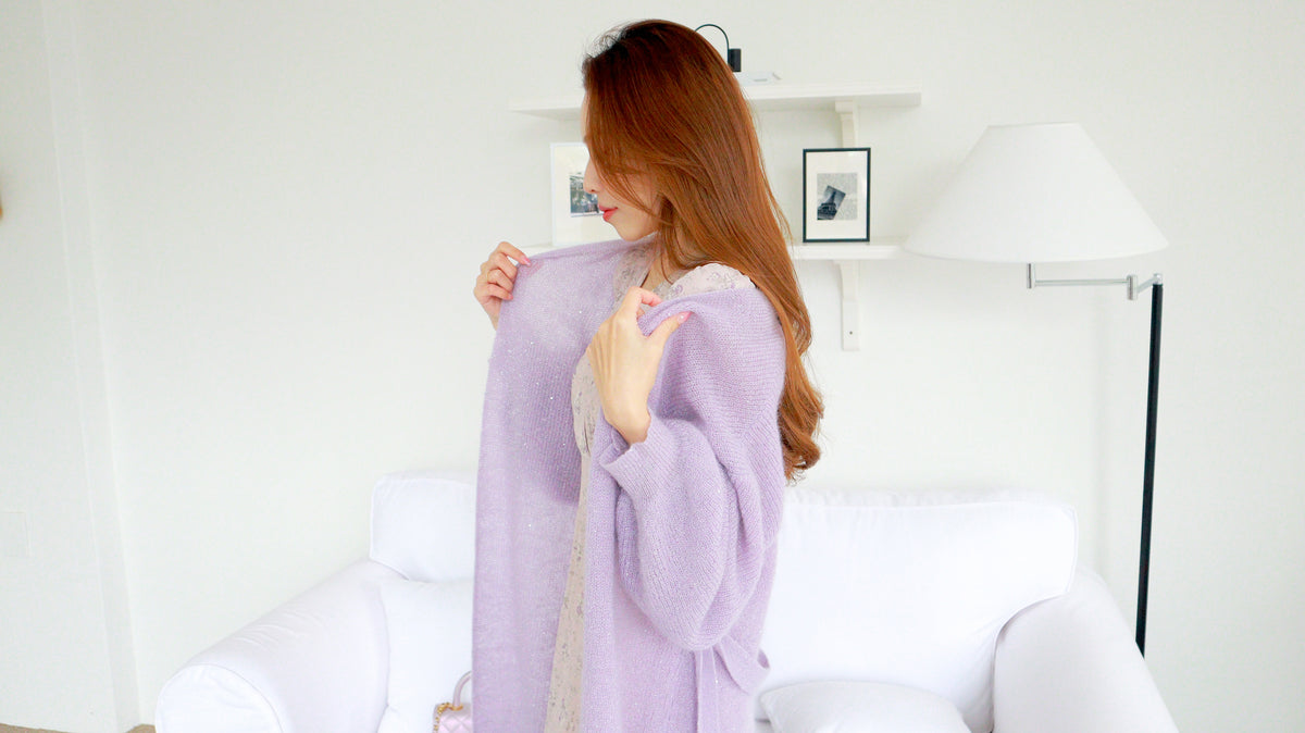 < M A D E > The Purple Rain Cardigan