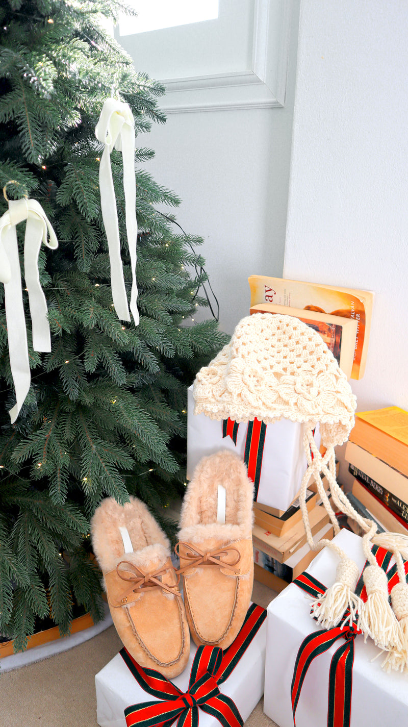 Teddy Bear Suede Mules