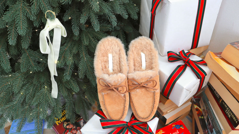 Teddy Bear Suede Mules