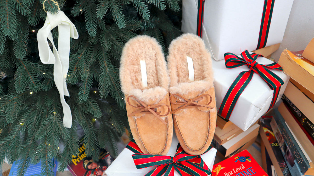 Teddy Bear Suede Mules