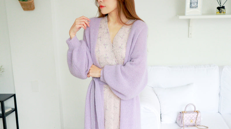 < M A D E > The Purple Rain Cardigan