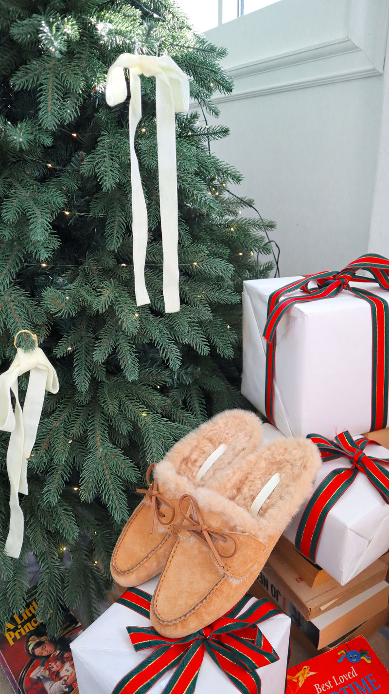 Teddy Bear Suede Mules