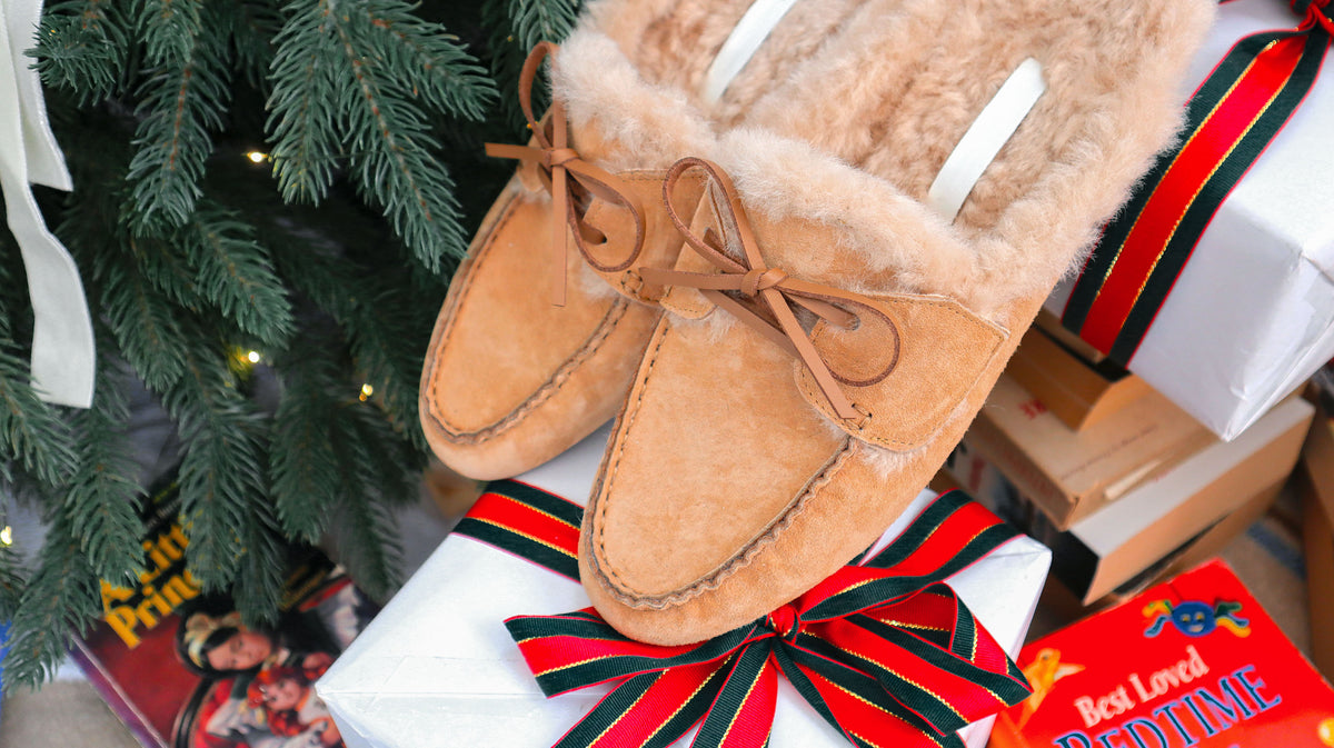 Teddy Bear Suede Mules