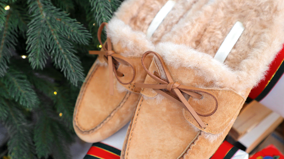 Teddy Bear Suede Mules