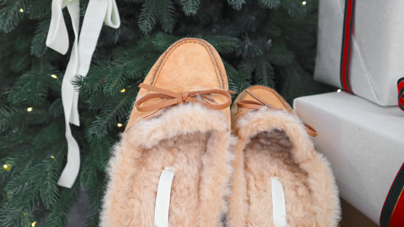 Teddy Bear Suede Mules