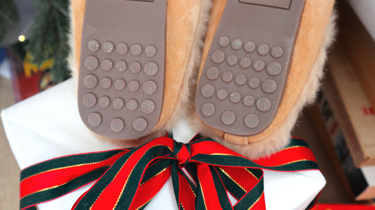 Teddy Bear Suede Mules