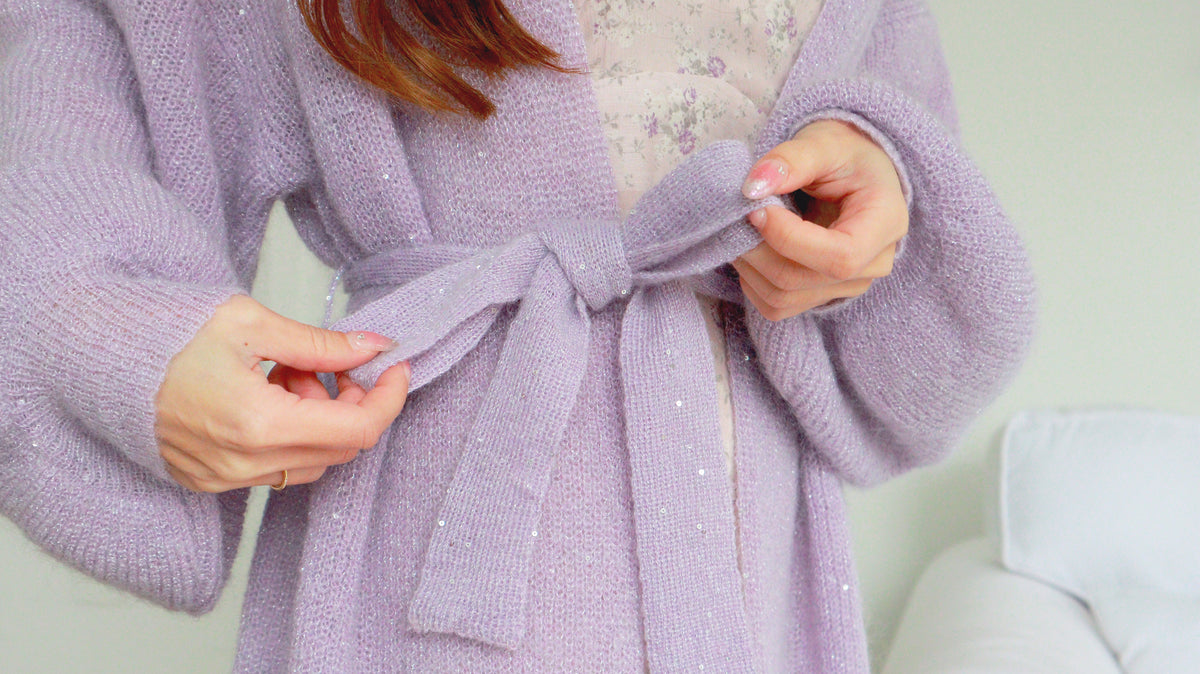 < M A D E > The Purple Rain Cardigan