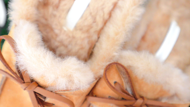 Teddy Bear Suede Mules