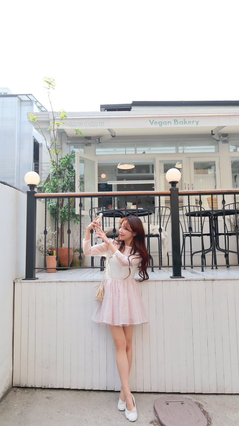 < M A D E > Perfumed Pom Pom Skirt