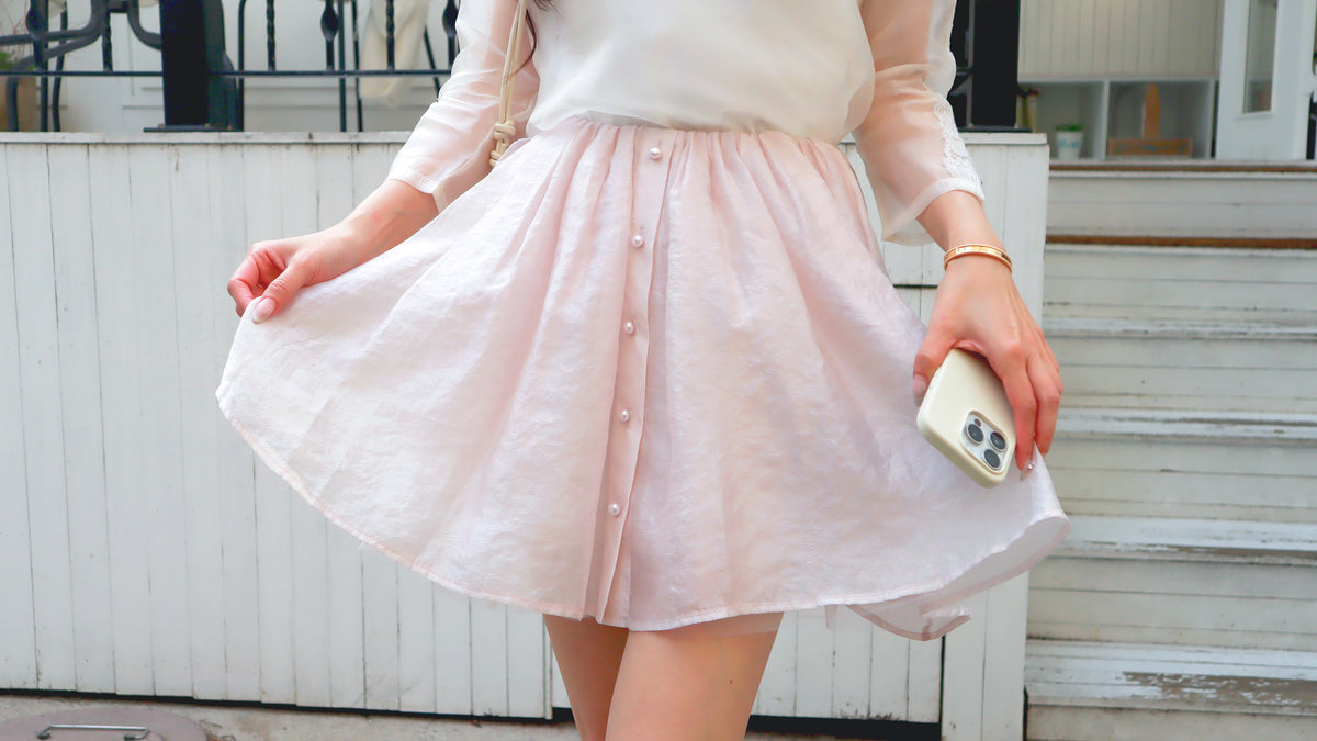 < M A D E > Perfumed Pom Pom Skirt