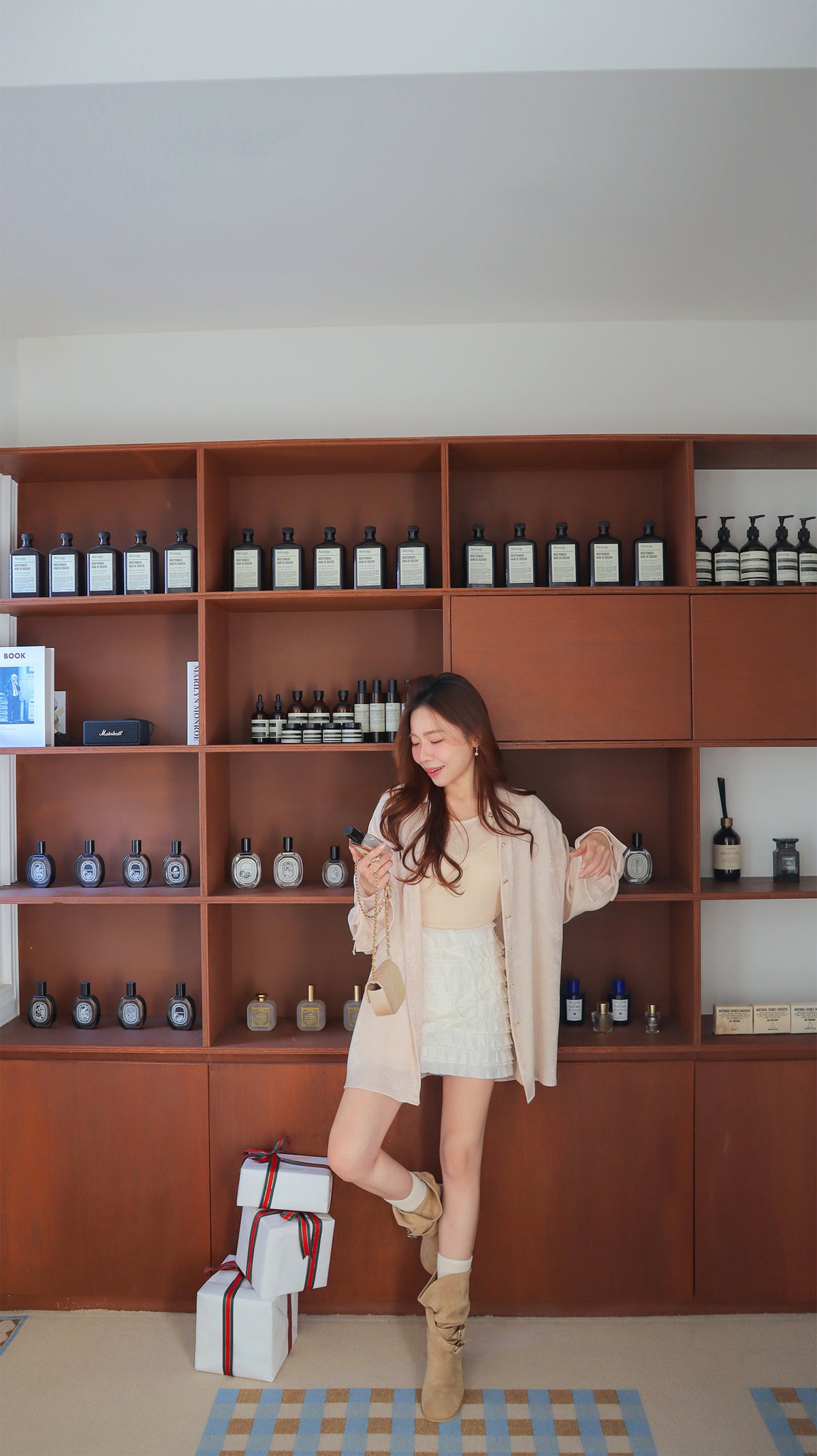 < M A D E >Velvet Luxe Coat Blouse