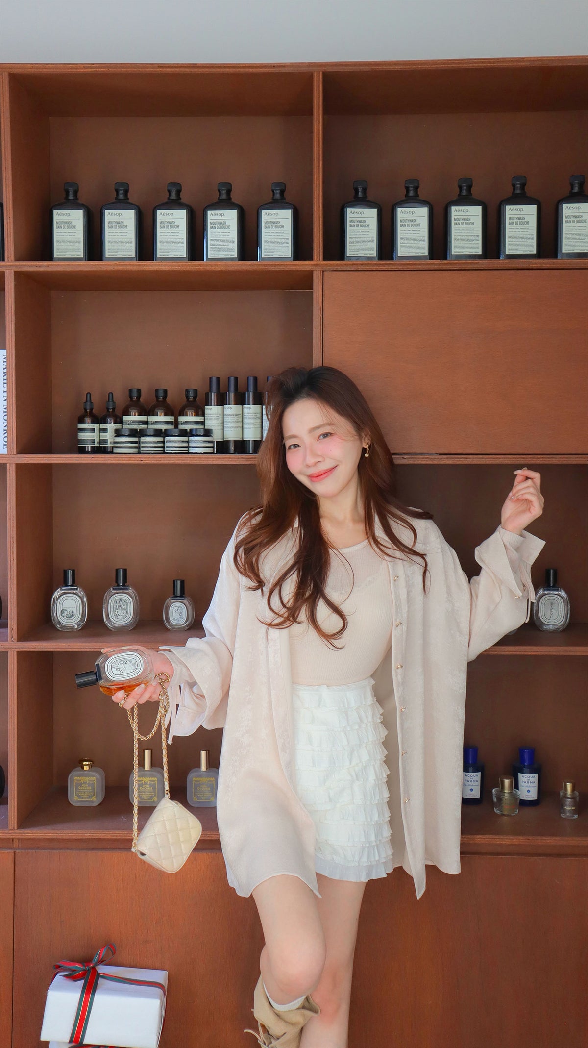 < M A D E >Velvet Luxe Coat Blouse