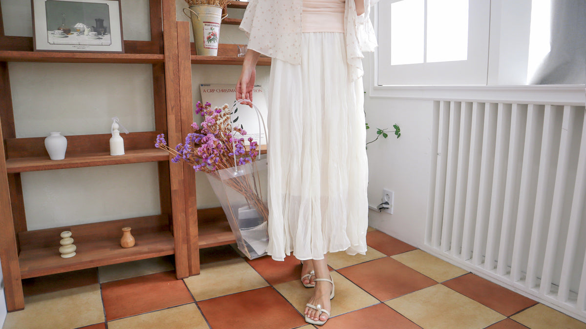 Shinning Bubbles Chiffon Skirt