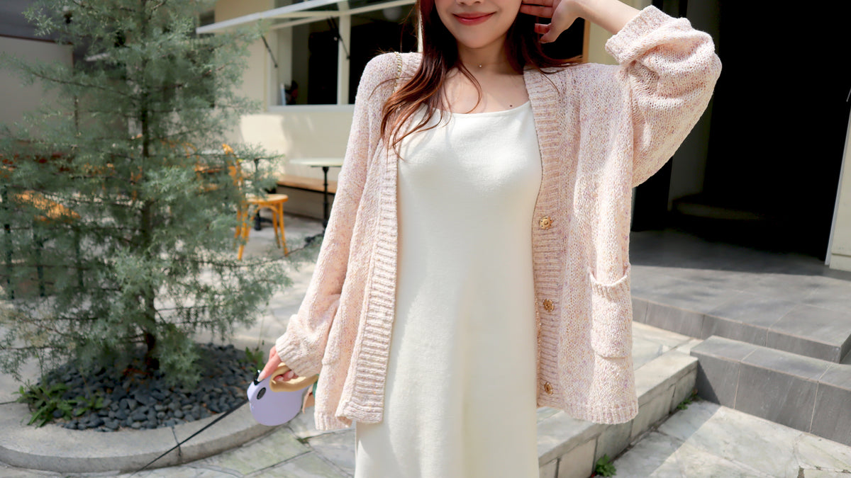 < M A D E > Maple Waves Knitted Cardigan