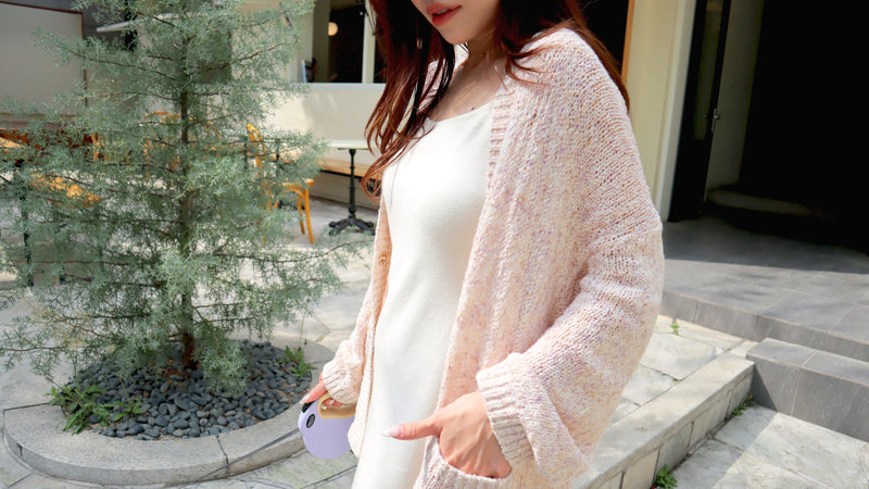 < M A D E > Maple Waves Knitted Cardigan