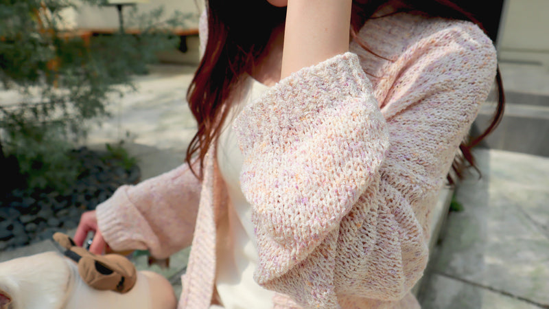 < M A D E > Maple Waves Knitted Cardigan