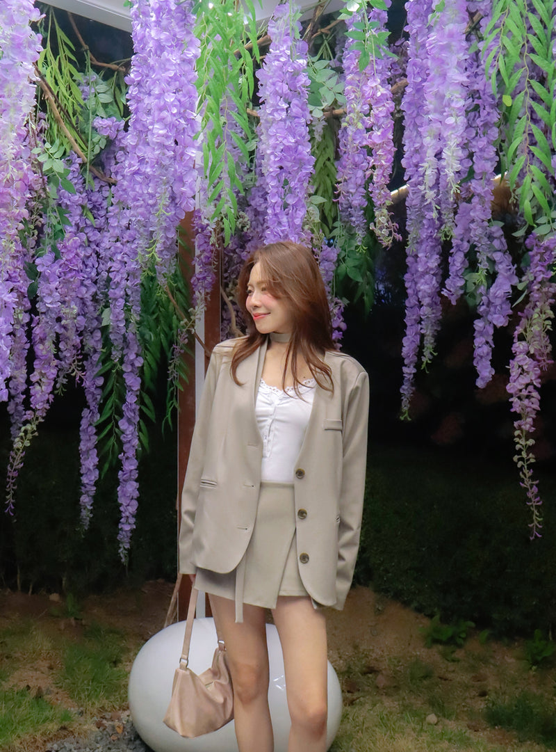 The Taupe Soft Oversized Blazer