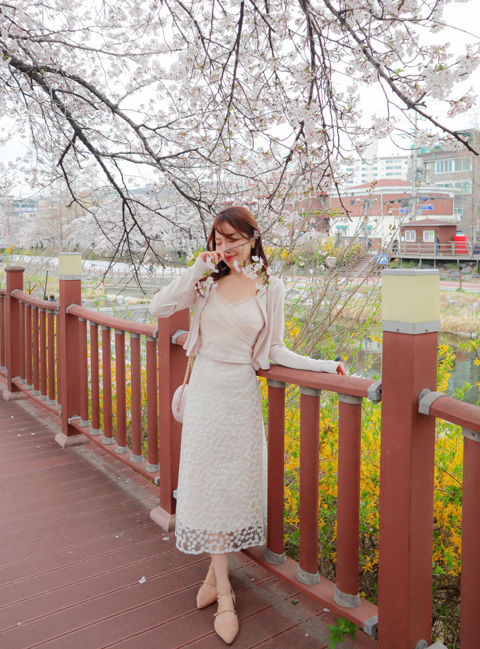 Blushing Blossom Cardi Set