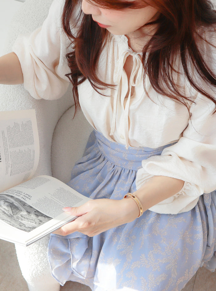 Creamy Choux Blouse