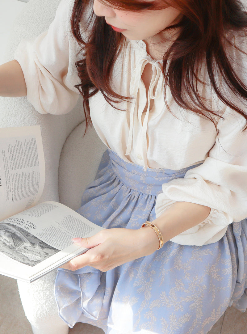 Creamy Choux Blouse