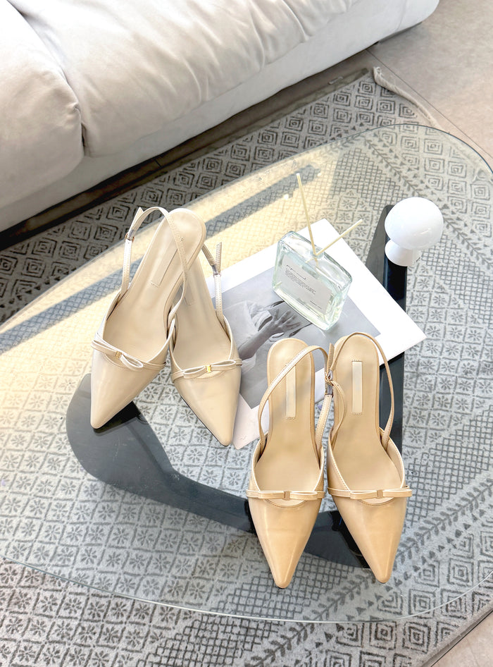 Royal Slingback Low Heels
