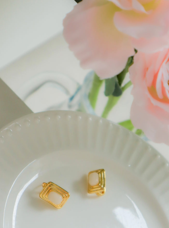 Vintage Moonstone Earrings