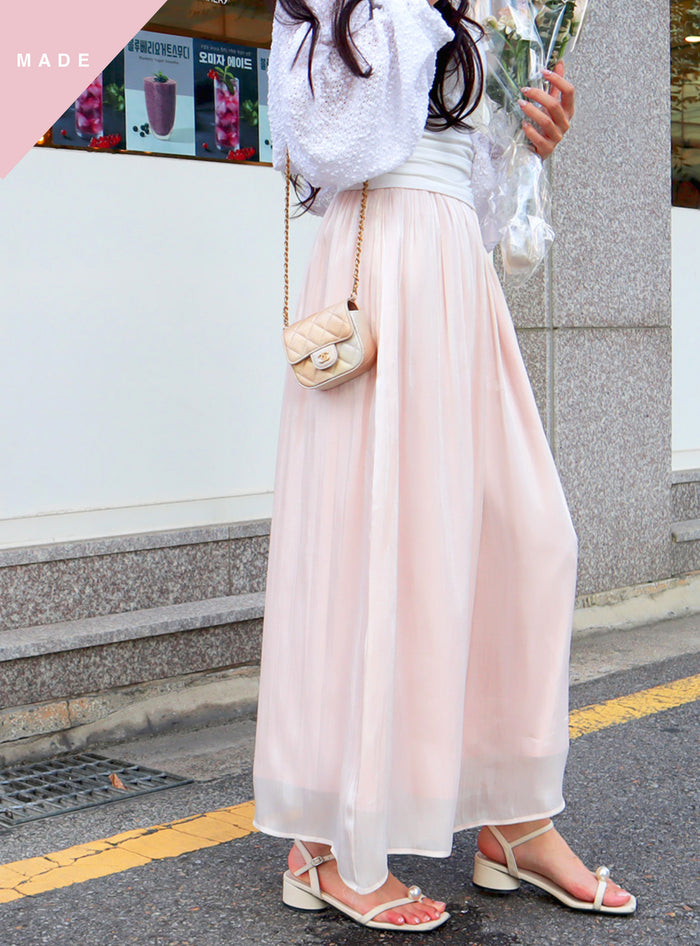 < M A D E > Pink Salted Mermaid Culottes