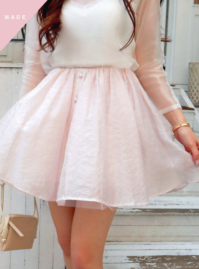 < M A D E > Perfumed Pom Pom Skirt