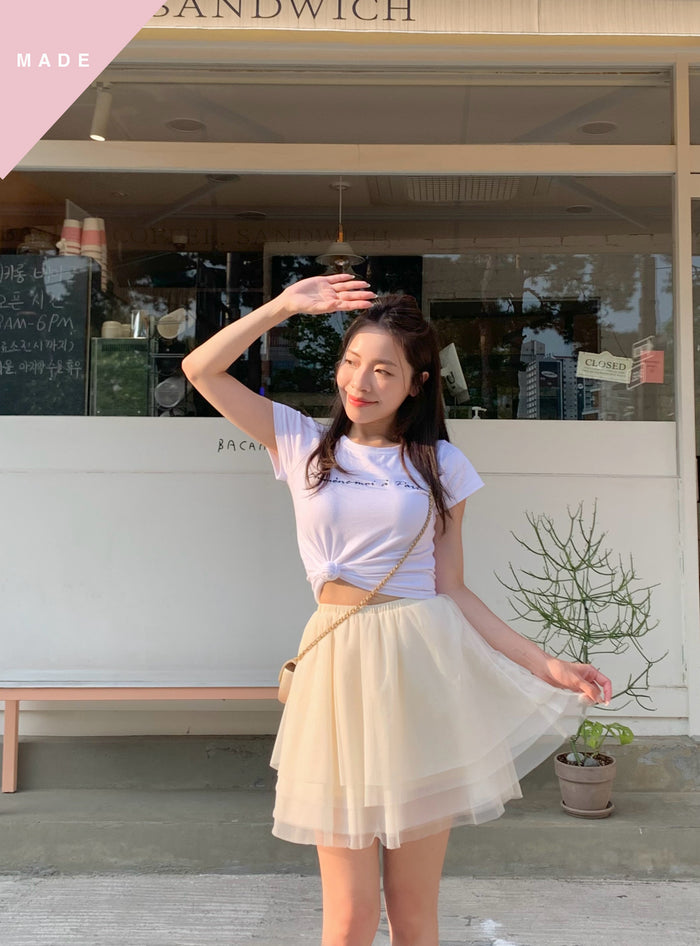 < M A D E > Dancing In Breeze Tutu Skirt