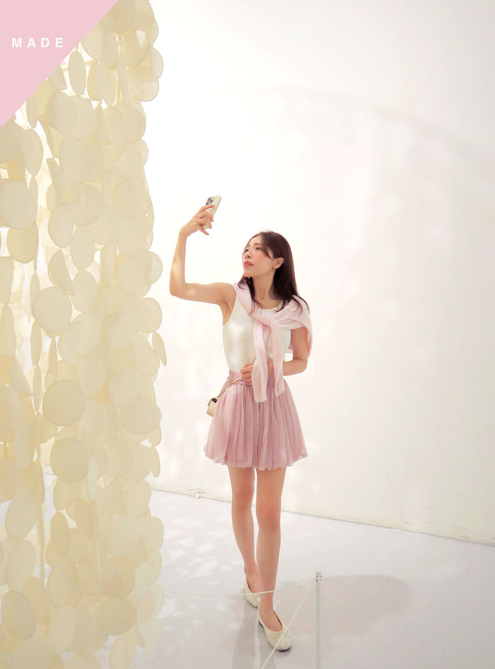 < M A D E > Airy Balloon Mini Skirt