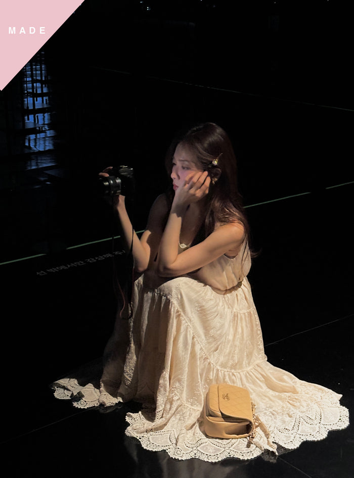 < M A D E > Moses Lace Maxi Dress