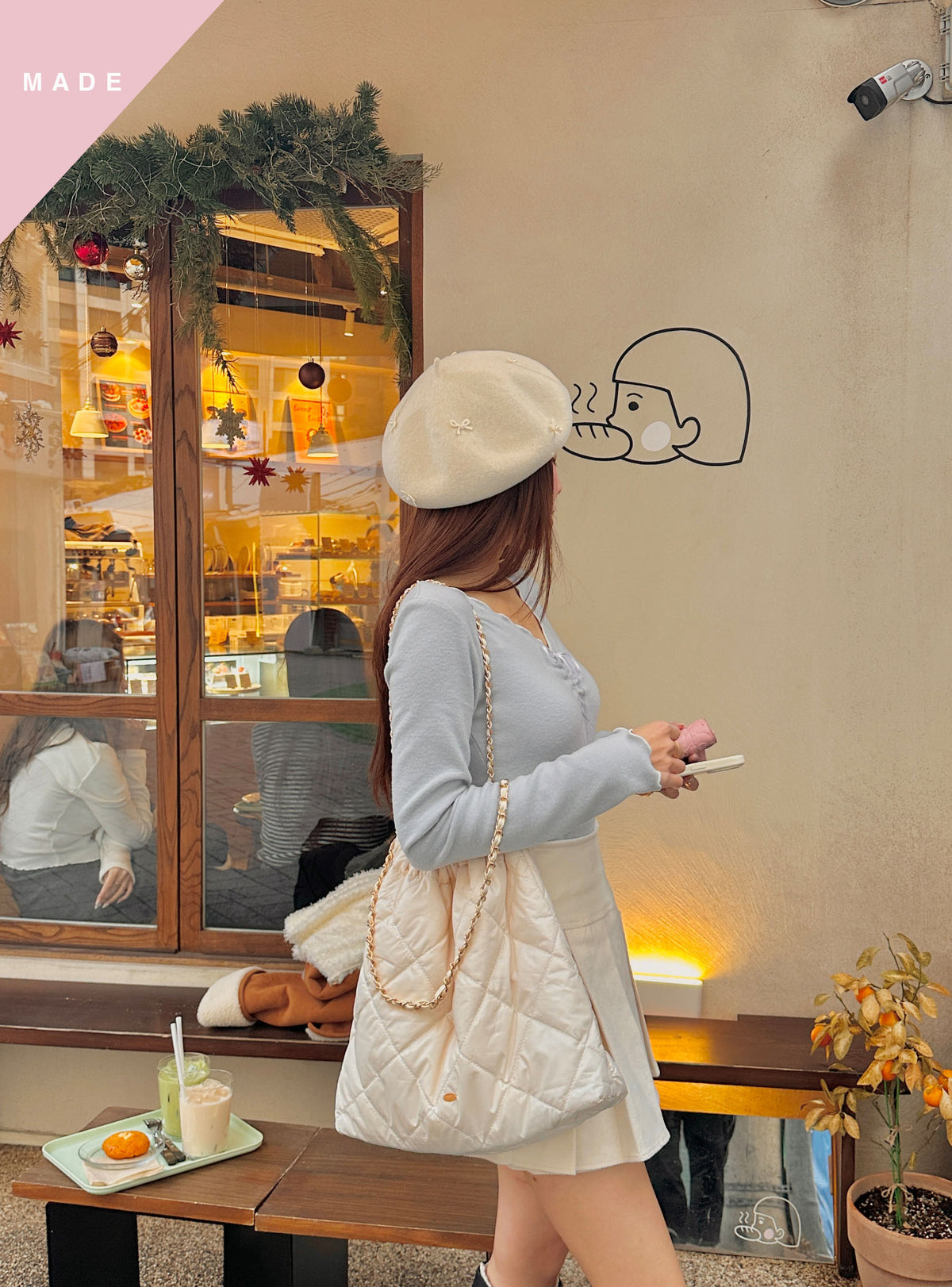 < M A D E > Blooming Days Fleece Top