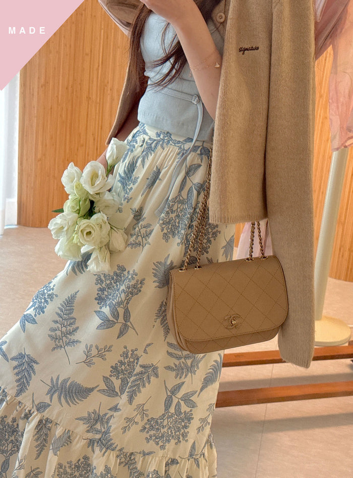 < M A D E > Botanica Sketch Long Skirt