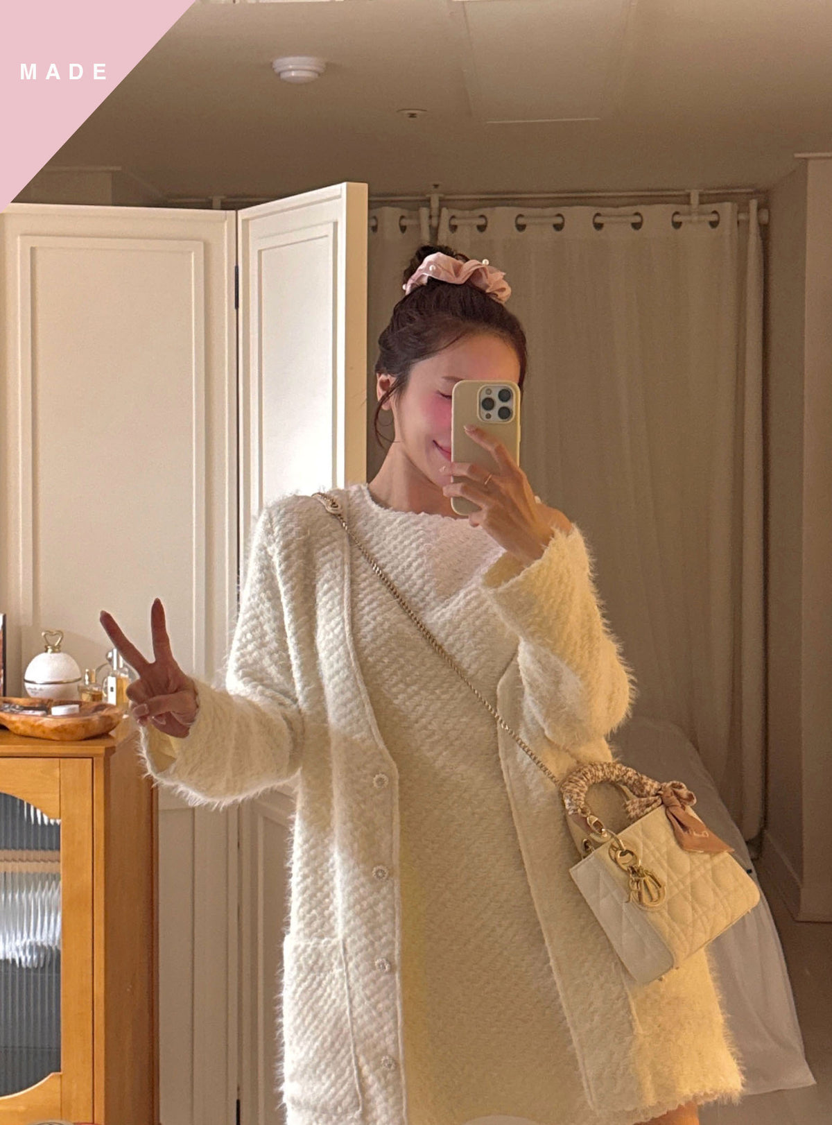 < M A D E > Alpine Tweedie Cardigan