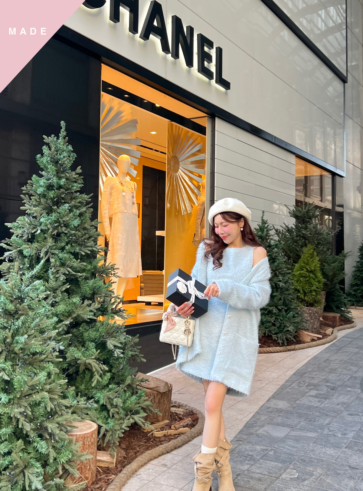 < M A D E > Alpine Tweedie Cardigan