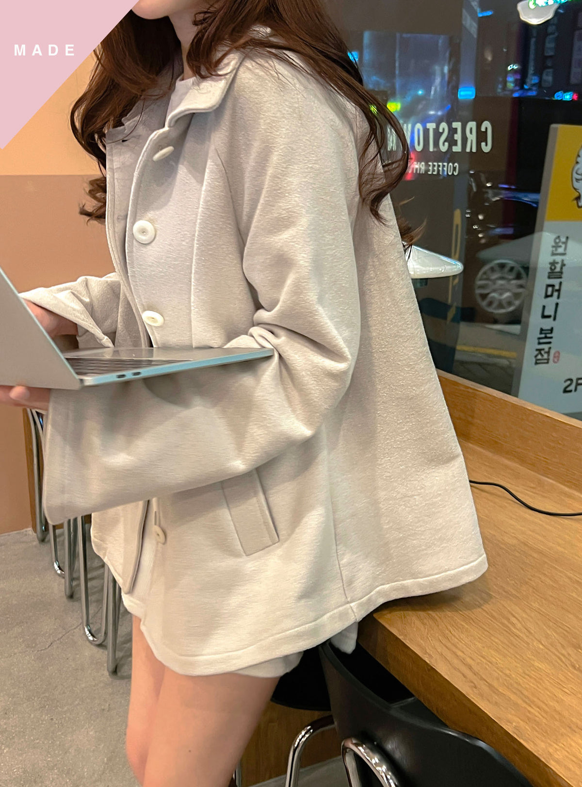 < M A D E > Dolly Flare Midi Coat