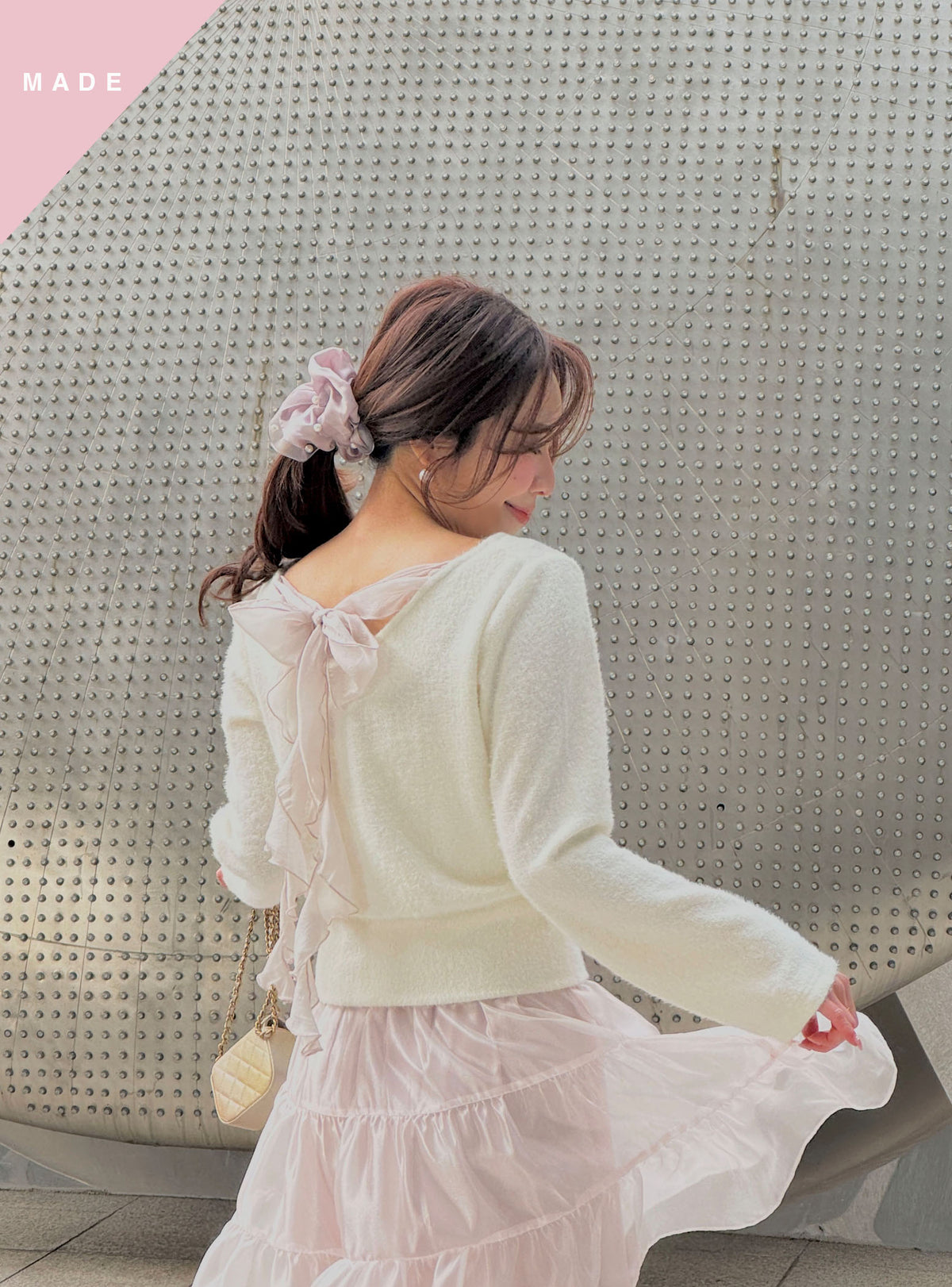 < M A D E > Ribbon Waves Marsh Top