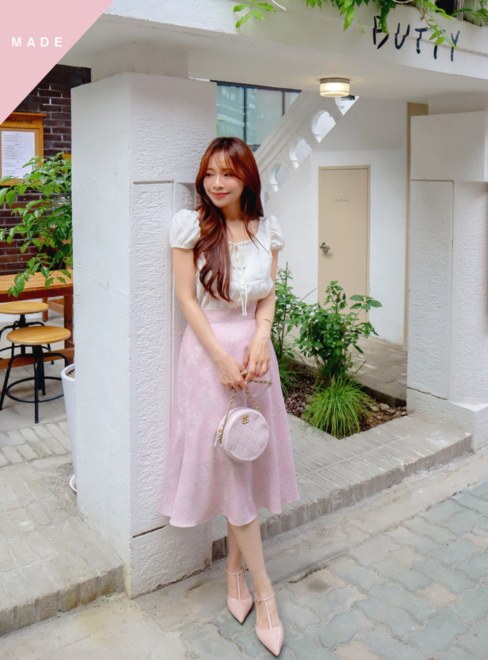 < M A D E > White Blossom Mermaid Skirt