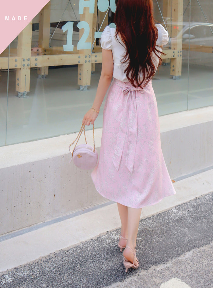 < M A D E > White Blossom Mermaid Skirt