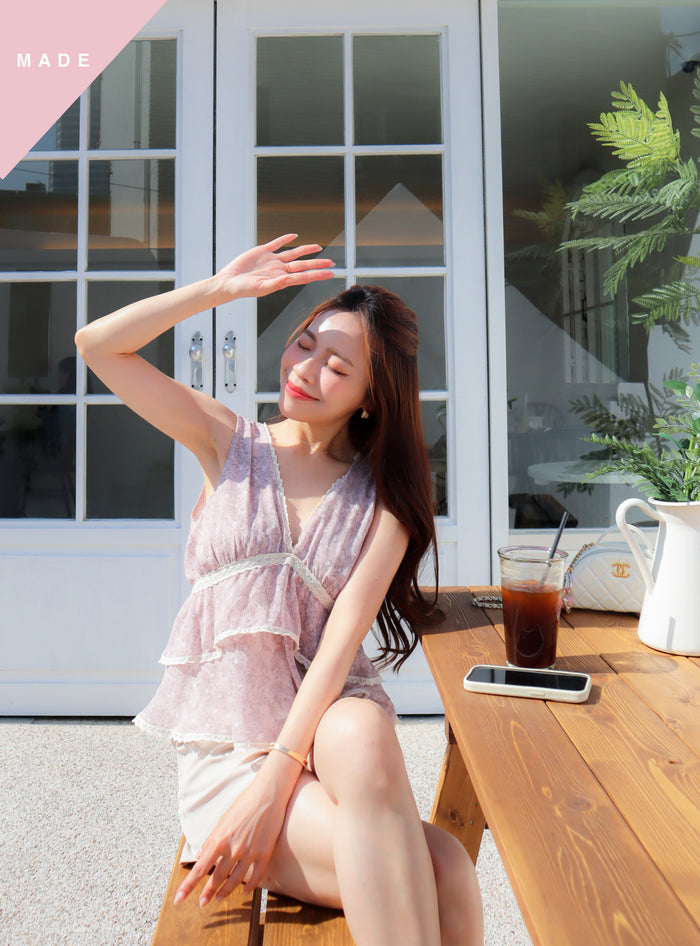 < M A D E > The Plum Evening Top