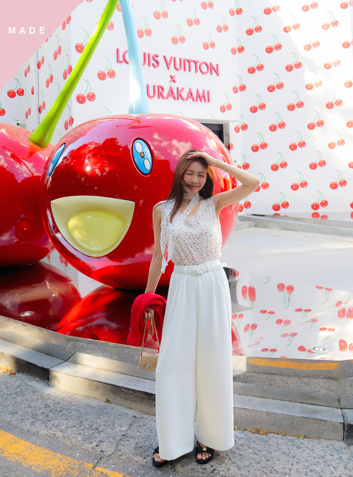 < M A D E > Cherry Rosie Bubble Blouse