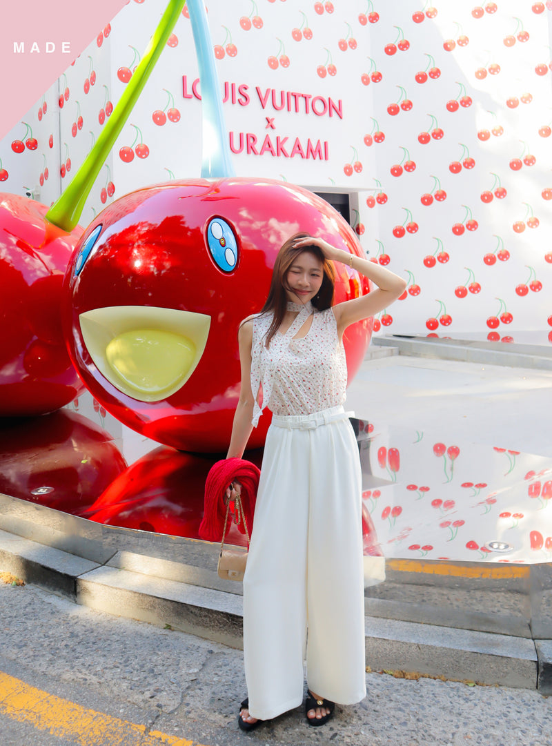 < M A D E > Cherry Rosie Bubble Blouse